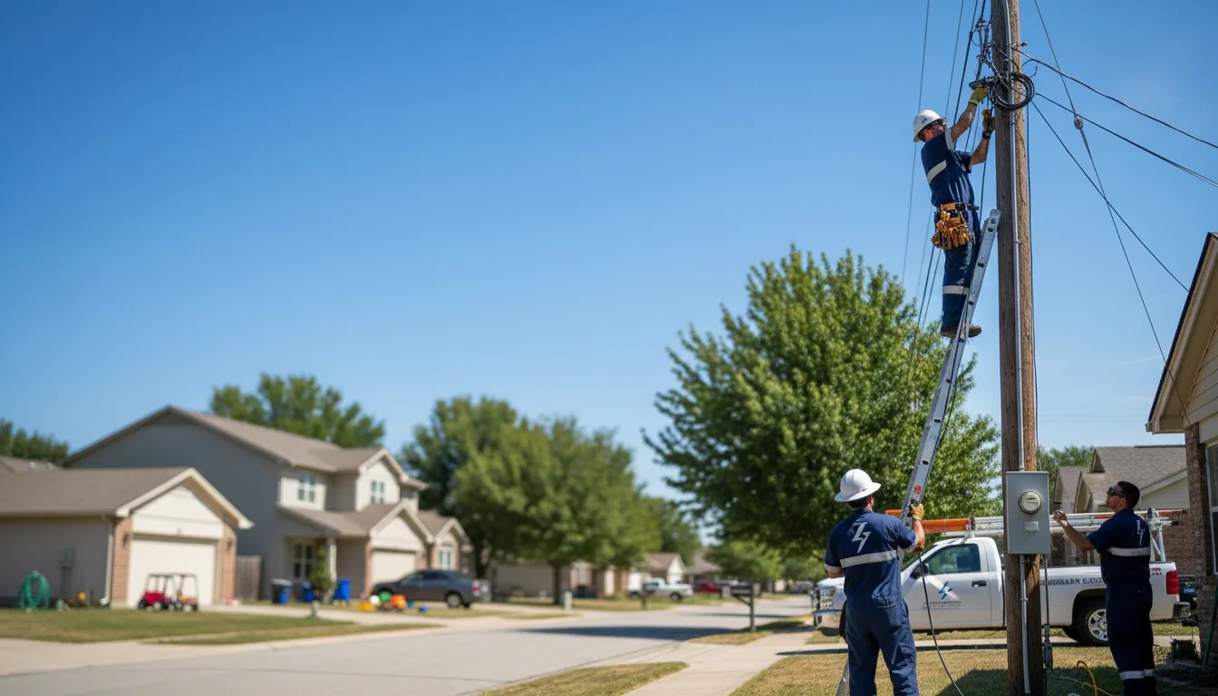 Residential electrician providing installation services in Bluff City, KS